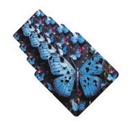Blue Butterfly Water Car Air Freshener Cards for Women Men 4 Pack Cute Car Accessories Long Lasting Scent Car Diffuser Hanging Auto Aromatherapy Tablets Car Fresheners Gifts