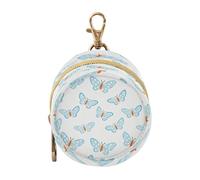 Blue Butterfly White Newborned Girl Pacifiers Holder Case Portable Coin Purse Change Holder, Neutral Baby Items estuche para chupos