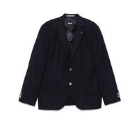 Blue Button-Up Jacket with Pockets- male- Hugo- Blazers- Blue- L- Jackets L