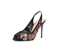 Blue by Betsey Johnson Gerri, Black Floral, 6