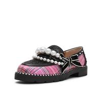 Blue by Betsey Johnson Shiloh, Pink Plaid Multi, 7.5