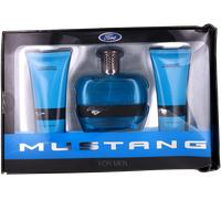 Blue by Ford Mustang Men Set: EDT Spray + ASB + SG 3.4oz + DB New
