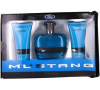 Blue by Ford Mustang Men Set: EDT Spray + ASB + SG 3.4oz + DB New