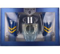 Blue By Top Gun For Men Set: EDT + ASB + Hair & Body Wash 3.4oz+3.4oz+3.4oz New