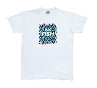 Blue camo T-shirt Big Fish Blanc XL
