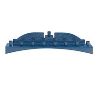 Blue Candle Menorah - Fits all Standard Chanukah Candles - Classic Wall Design - by Ner Mitzvah