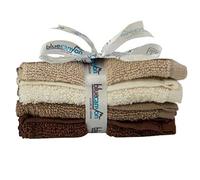Blue Canyon 100% Soft Cotton Face Cloths 4 pack - Earth/Natural