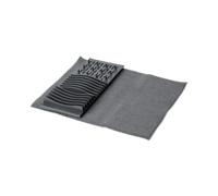 Blue Canyon 2-In-1 Dish Drying Mat With Removable Rack Super Absorbent Microfiber Non-Slip Machine Washable Mat 50X40Cm Grey
