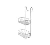 Blue Canyon 2 Tier Hanging Shower Caddy White No-Drill Rust-Resistant Stainless Steel Bathroom Shelf Organizer