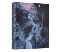 Blue Canyon 3 Ring Binders 1.5 Inch Clear View Three Ring Binders Versatile Binder Fits 200 Sheets 1 Pack