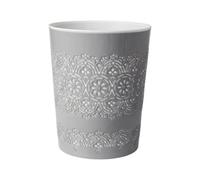 Blue Canyon 9L Grey Plastic Flora Waste Bin Lightweight Cylindrical Open Top Bin For Home Office And Bathroom Use