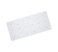 Blue Canyon Anti-Bacterial Rubber Bath Mat, 34 cm Length x 74 cm Width, White