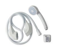 Blue Canyon Apollo Shower Spray| Bathroom Accessory| Premium Shower Attachment for Bath taps| Push-on-Fitting,| Suitable for Round & Oval Taps Upto 3cm| Shower Head for Bath| 1.2 Meters| (White)