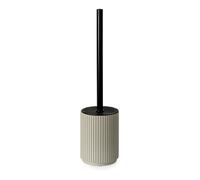 Blue Canyon Berkeley Toilet Brush & Holder, Brush for Bathroom & Office, Plastic Brush Head for Deep Cleaning, Pack of 1, Compact Size, Elegant Design, Odour Free Holder, Almond