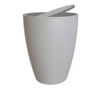 Blue Canyon Boda Swing Lid Bin, 12 L Capacity, Rubbish Bin for Bathroom & Bedroom, Plastic Construction, Compact & Lightweight, Rubbish Storage for Kitchen, Swing Lid, Space Saving Design, Grey