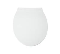 Blue Canyon Croydon Duroplastic Toilet Seat with Non-Slip Seat Bumpers & Heavy-Duty Stainless-Steel Hinges - Soft Close Toilet Seat - One Button Quick Release Toilet Seats - Universal Fixings (White)