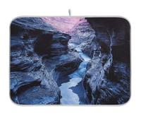 Blue Canyon Dish Drying Mat Absorbent Microfiber Dish Drainer Mats Drying Pad for Kitchen Counter 18 x 24 in