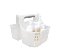Blue Canyon Double Compartment Plastic Carry Caddy, Hanging Shower Caddy Double Basket, No Drill Plastic Bathroom Shelf, Non-Rusting Storage Shelves, Shower Accessory for Bathroom Organisation Shelf