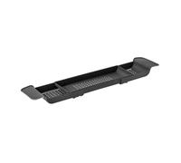 Blue Canyon Extendable Over Bath Rack| Durable Plastic Shower Caddy| Convenient Bathroom Storage for Soaps, Sponges, Bath Bombs & Glasses of Bubbly| (Slate) (19.5 x 35 x 57 cm, Slate)