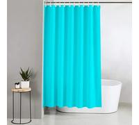 Blue Canyon Extra Long Shower Curtains | 100% Polyester Shower Curtain | Anti-Bacterial Surface Treatment | Water Repellent| Weighted Hem | 180 X 200cm | 12 Reinforced Eyelets with Hooks (Blue)