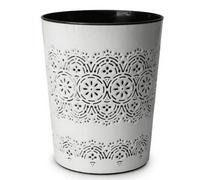 Blue Canyon Flora Waste Bin White/black (9L)