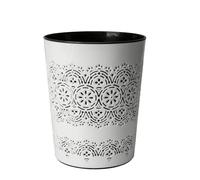 Blue Canyon Flora Waste Paper Bin - 9 Litre, White, Size 9 Litre