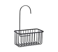 Blue Canyon Hanging Shower Caddy Single Basket, No Drill Stainless Steel Bathroom Shelf, Non-Rusting Storage Shelves, Accessory for Organisation Basket Organizer (Black), (BA7156)