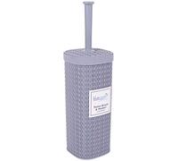 Blue Canyon Lace Design Toilet Brush & Holder in Grey | Charlies