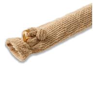 Blue Canyon Long Hot Water Bottle| Luxurious Faux Fur Cover| 2L Capacity| Thermal Rubber Bottle with Cover|Cosy & Warm| Back & Period Pain Relief, Stress Relief | BS 1970:2012 Compliant|(Cream & Gold)