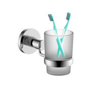 Blue Canyon Matrix Tumbler Holder, Wall-Mounted for a Strong Hold, Stainless Steel & Chrome Finish Toothbrush Holder, Lightweight, Durable, Scratch & Rust Resistant for Long-Lasting Performance