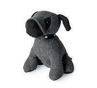 Blue Canyon Max Dog Door Stop| Sand Stuffed Door Stopper| Heavy Door Stopper Animals| 1kg| Polyester Fabric Door Stopper for Bedroom, Drawing Room, Outdoor| Elegant Home Décor (Grey)