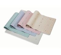 Blue Canyon Nonslip Antibacterial Rubber Shower Mats, Quick Dry Bathmat for Shower with Suction Pads & Drain Holes, Mould Resistant Bathroom Accessory, Durable Bath Rug Runner 53x53 cm - Pink