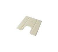 Blue Canyon Orla Microfibre Pedestal Mat Cream U Shape Non Slip Absorbent Washable Bathroom Rug 50 X 50 Cm