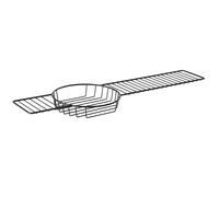 Blue Canyon Over Bath Rack with Round Tray| Durable Plastic Shower Caddy| Convenient Bathroom Storage for All Your Toiletries, Including Soaps, Sponges, Bath Bombs, Books and Glasses of Wine| (Black)