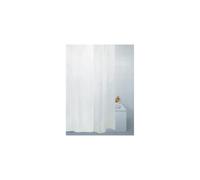 Blue Canyon Plain White Shower Curtain 180x220 cm, 100% Polyester, Weighted Hem, Reinforced Eyelets with Hooks, Machine Washable | EAN 9786040307064