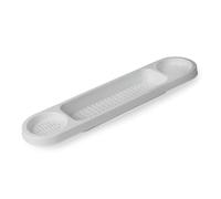 Blue Canyon Plastic Over Bath Rack| Durable Plastic Shower Caddy| Convenient Bathroom Storage for All Your Bath Time Products Including Soaps, Sponges, Bath Bombs, Books & Glasses of Bubbly| (White)