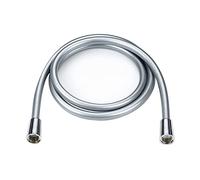 Blue Canyon PVC Shower Hose 1.5m Long Smooth Shower Hose Replacement, Bathroom Hose for Shower, Modern Shower Hose Long Flexible, Shower Pipe No Leak & Durable, Standard Universal Interface, Silver