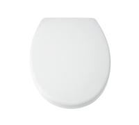Blue Canyon Richmond Duroplastic Toilet Seat with Non-Slip Seat Bumpers & Heavy-Duty Stainless-Steel Hinges -Soft Close Toilet Seat -One Button Quick Release Toilet Seats - Universal Fixings (White)