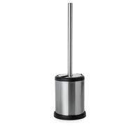 Blue Canyon Santorini Mini Toilet Brush & Holder for Bathroom, Flexible Toilet Bowl Plastic Brush Head for Deep Cleaning, Compact Size, Elegant Design - Chrome