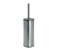Blue Canyon Santorini Toilet Brush & Holder for Bathroom, Flexible Toilet Bowl Plastic Brush Head for Deep Cleaning, Compact Size, Elegant Design - Chrome