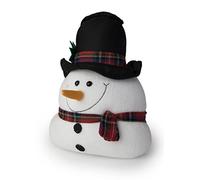 Blue Canyon Snowman with Hat and Tartan Scarf Door Stop