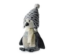Blue Canyon Snowy Penguin Door Stop| Sand Stuffed Door Stopper| Heavy Door Stopper Animals| 1kg| Polyester Fabric Door Stopper for Bedroom, Drawing Room, Outdoor| Elegant Home Décor |(Grey)