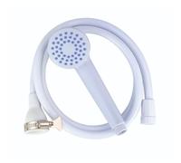 Blue Canyon Solo Plus Shower Head Spray| Max. Tap Size 2 cm| Premium Shower Attachment for Bath taps| Push-on-Fitting| Suitable for Round & Oval Taps| Shower Head for Bathroom| ~1.2 Meters| (White)