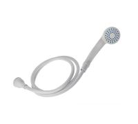 Blue Canyon Solo Single Tap Shower Spray| Max. Tap Size 2 cm| Premium Shower Attachment for Bath taps| Push-on-Fitting| Suitable for Round & Oval Taps| Shower Head for Bathroom| ~1.2 Meters| (White)