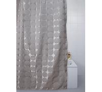 Blue Canyon Sphere Polyester Shower Curtain with free hooks (180cm x 180cm, Gold)