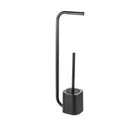Blue Canyon Toilet Brush for Bathroom, Flexible Toilet Bowl Plastic Brush Head for Deep Cleaning, Compact Size, Elegant Design with Odour Free Holder, Black