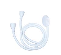 Blue Canyon Vector Double Tap Shower Spray| Bathroom Accessory| Premium Shower Attachment for Bath taps| Push-on-Fitting| Suitable for Round & Oval Taps| Shower Head for Bathroom| ~1.5 Meters| (White)