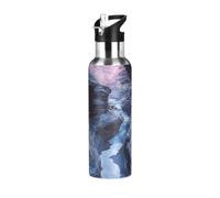 Blue Canyon Water Bottles Insulated Leakproof Stainless Steel Water Bottle with Straw Lid for Travel School Sport 1000ml