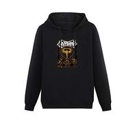 BLUE CAPTAIN CrypTopsy Extreme Music Hoodies Pullover Hooded with Drawstring Pockets Black L