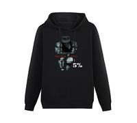 BLUE CAPTAIN Rip Rich Piana 5% Whatever It Takes g Star Men's Manches Courtes Hooded Long Sleeve Pullover Hoody Sweatershirt Black XL